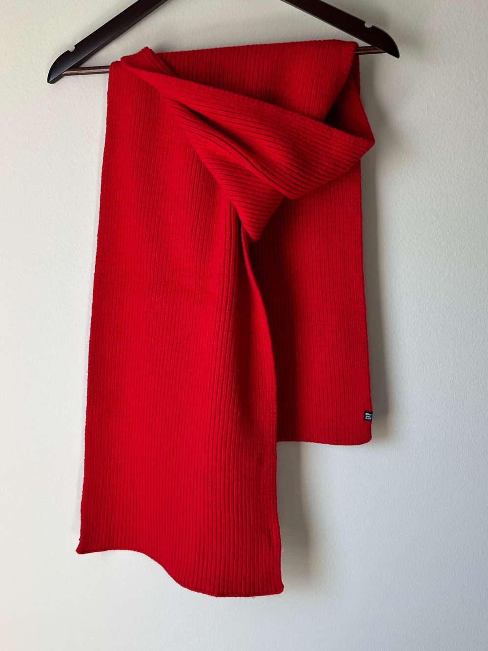 GAP Men's Red Rib Knit Sweater Scarf O/S